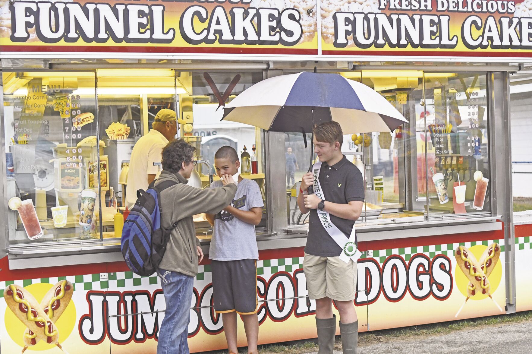 Breath of Fresh Air: Umbrella and funnel cakes
